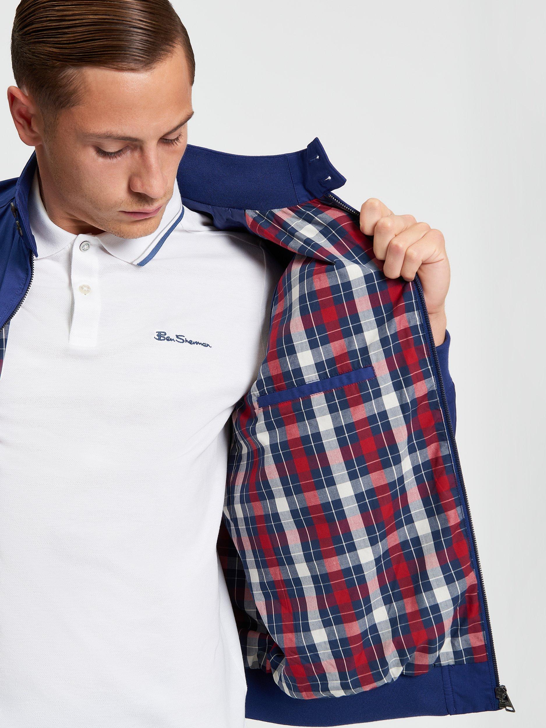 Product image 4 of 5, which shows Ben Sherman Signature Harrington Jacket, Persian Blue, S
