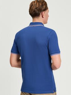 Ben Sherman Signature Pique Polo Shirt - view 2, Blue Ink