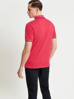 Ben Sherman Signature Pique Polo Shirt - view 2, Cerise