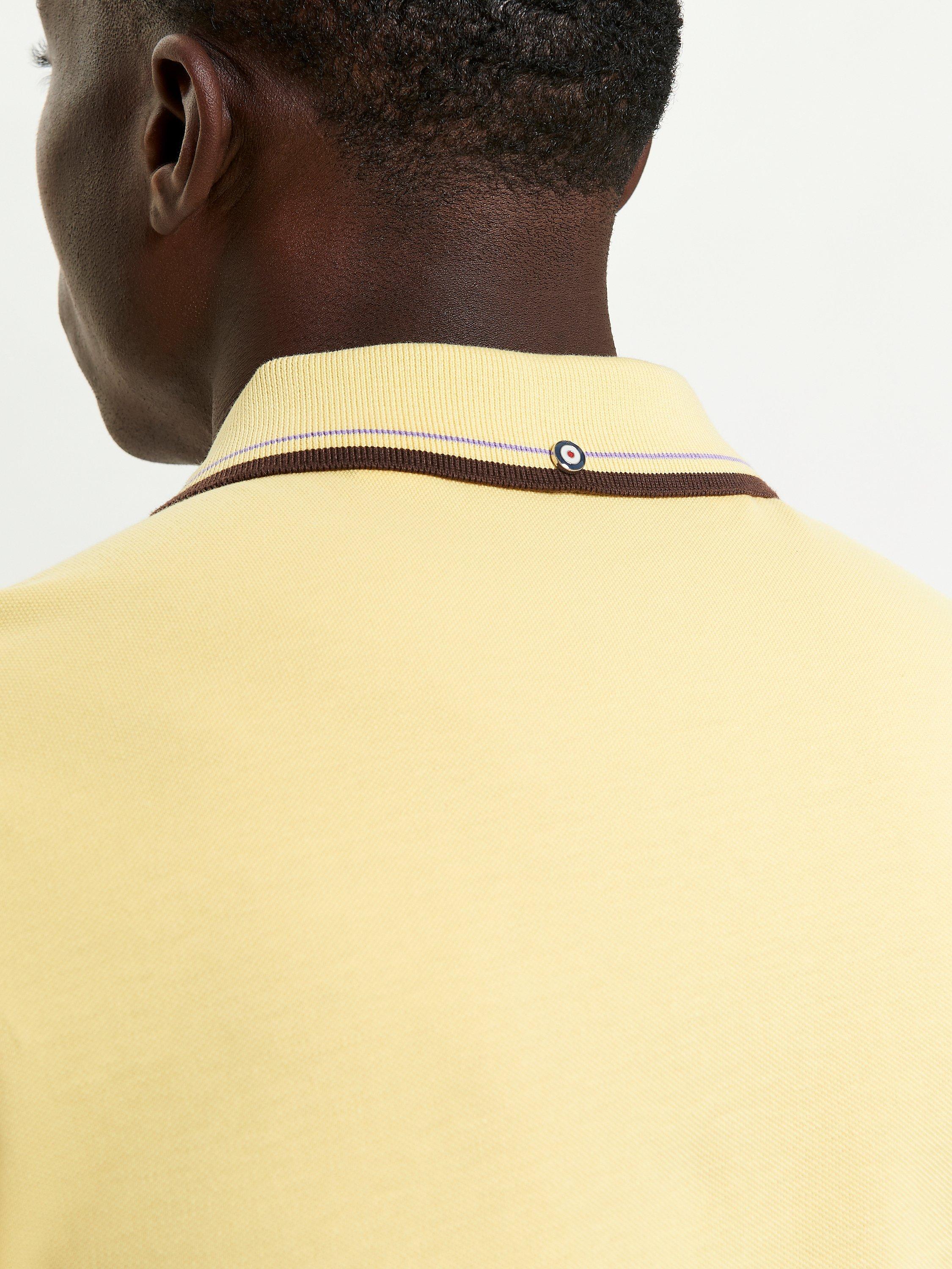 Product image 4 of 4, which shows Ben Sherman Signature Pique Polo Shirt, Corn, S