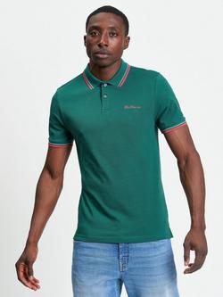 Ben Sherman Signature Pique Polo Shirt, Dark Green