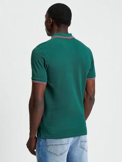 Ben Sherman Signature Pique Polo Shirt - view 2, Dark Green