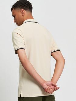 Ben Sherman Signature Pique Polo Shirt - view 2, Fog