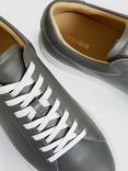 Reiss Finley Trainers, White, Graphite Grey