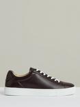 Reiss Finley Trainers, White, Plum Purple