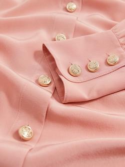 Reiss Gianna Pure Silk Shirt - view 2, Pink
