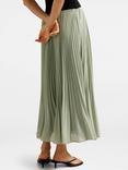 Forever New Aurora Pleated Midi Skirt, Soft Sage