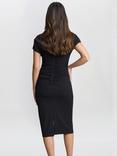 Gina Bacconi Danielle Illusion Neck Dress, Black