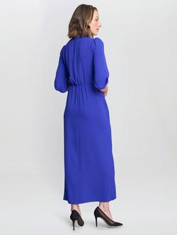 Gina Bacconi Dionne Knot Detail Maxi Dress, Sapphire - view 2, Sapphire