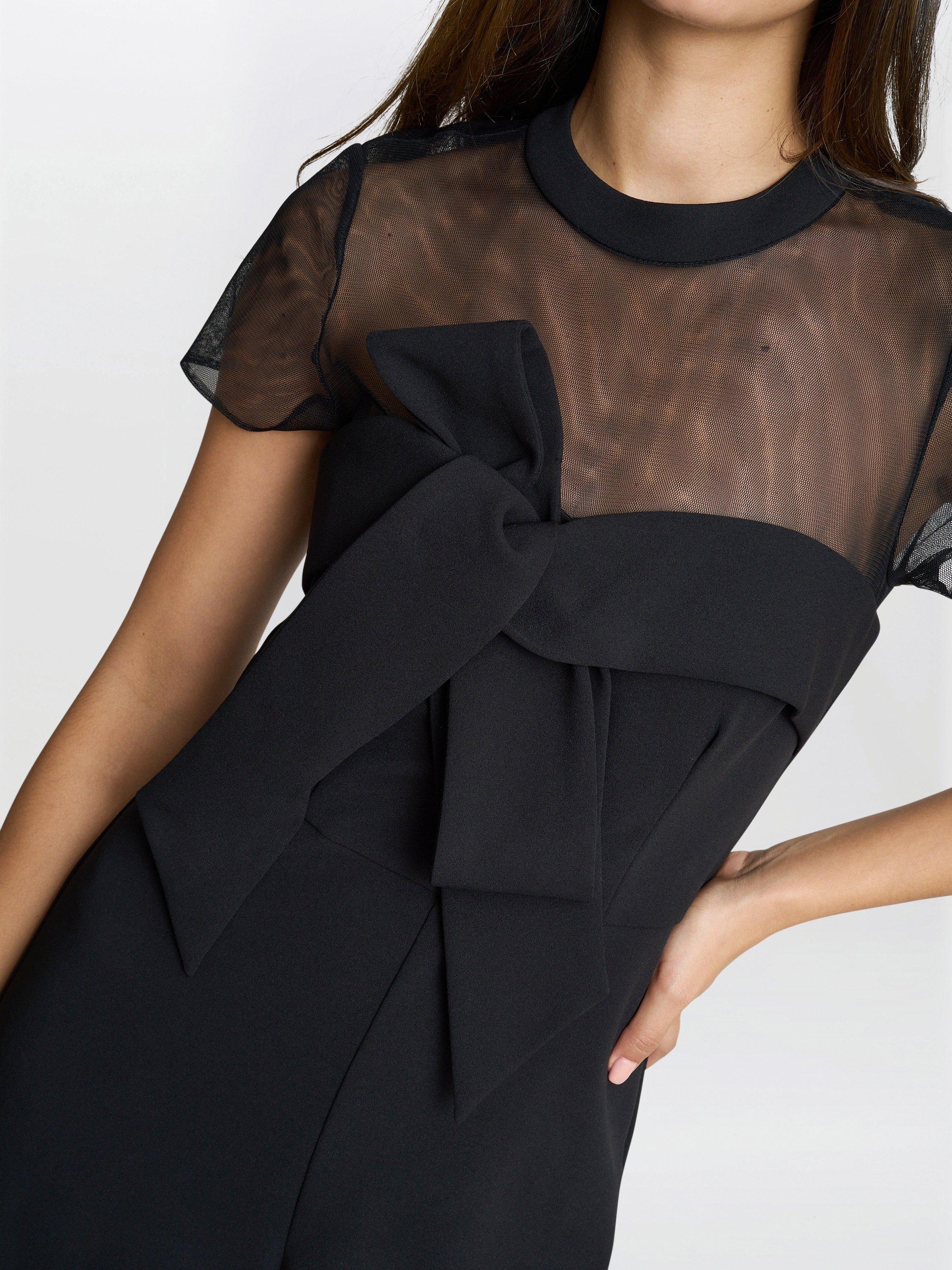 Product image 5 of 5, which shows Gina Bacconi Charlene Wide Leg Jumpsuit, Black, 10