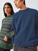 John Lewis Closed Loop Initiative Recycled Wool Crew Neck Ribbed Jumper