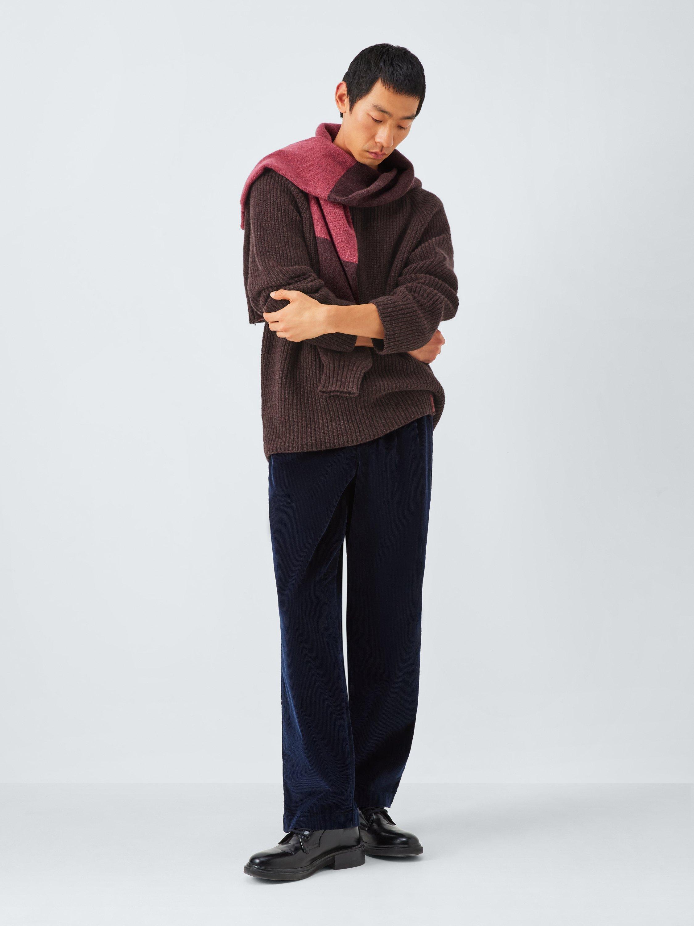 Product image 4 of 7, which shows John Lewis Closed Loop Initiative Recycled Wool Crew Neck Ribbed Jumper, Fig, XS