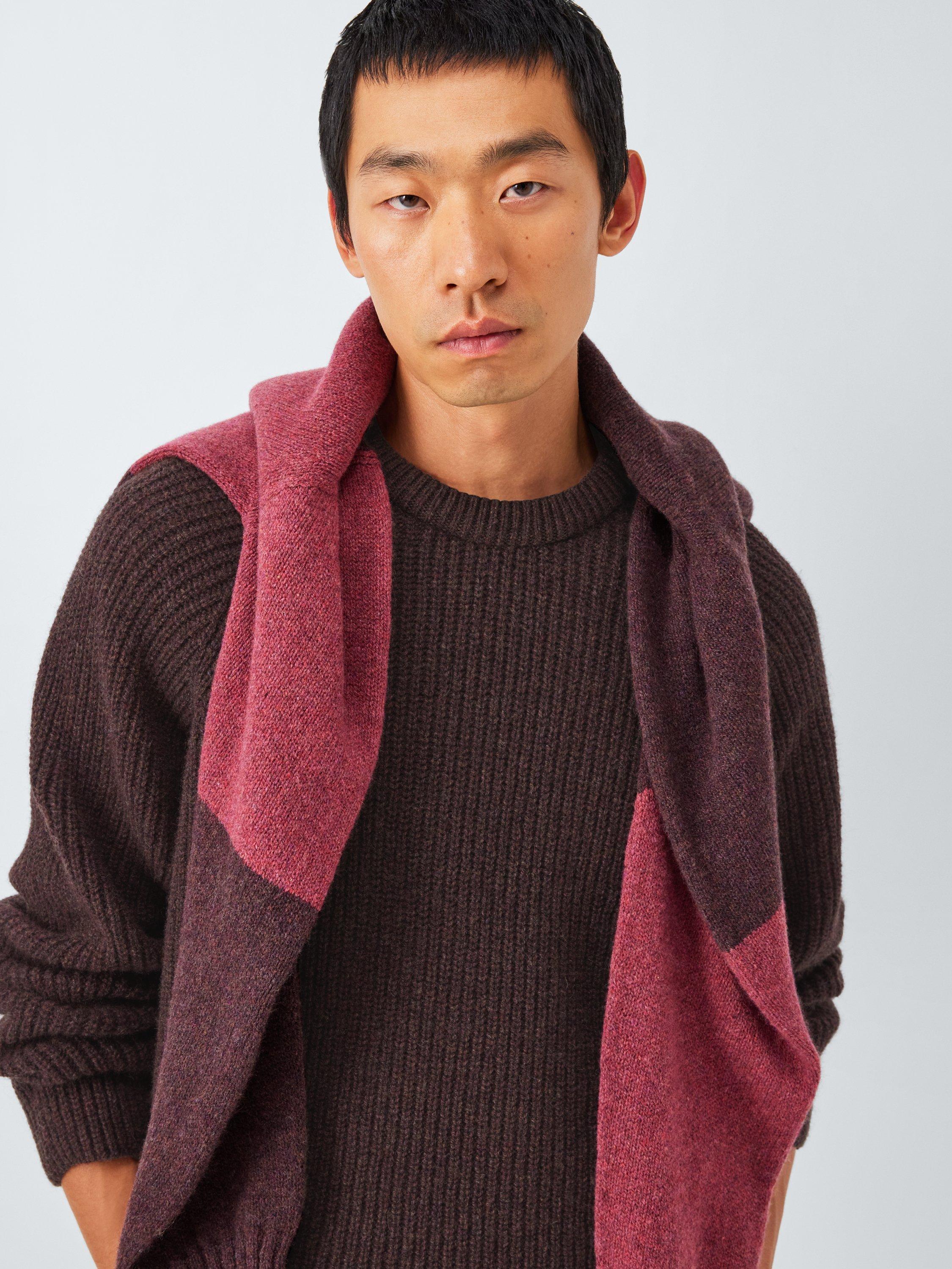 Product image 5 of 7, which shows John Lewis Closed Loop Initiative Recycled Wool Crew Neck Ribbed Jumper, Fig, XS