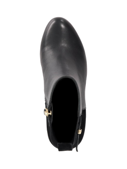 Dune London Olens Leather Ankle Boots, Black - view 2, Black