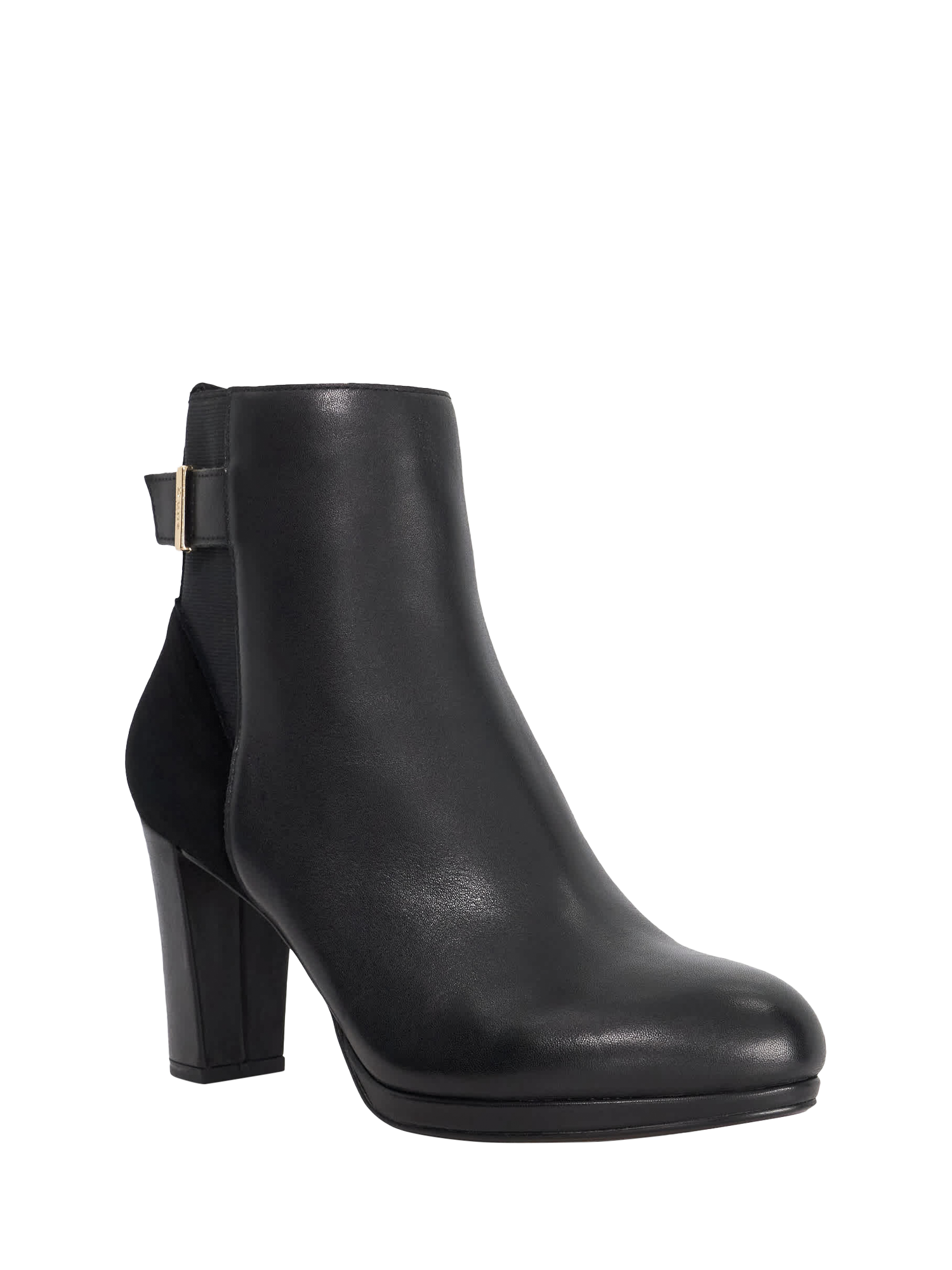 Product image 3 of 5, which shows Dune London Olens Leather Ankle Boots, Black, EU36