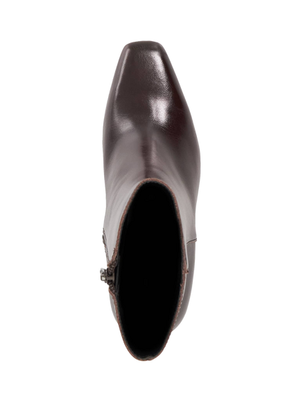 Dune London Ovation Leather High Heel Ankle Boots - view 2, Brown