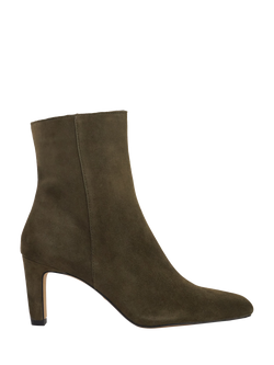 Dune London Ovation Suede High Heel Ankle Boots, Khaki, Khaki