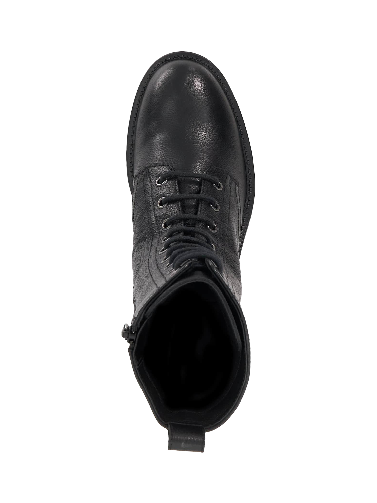 Product image 3 of 5, which shows Dune London Patiently Leather Ankle Boots, Black, 3