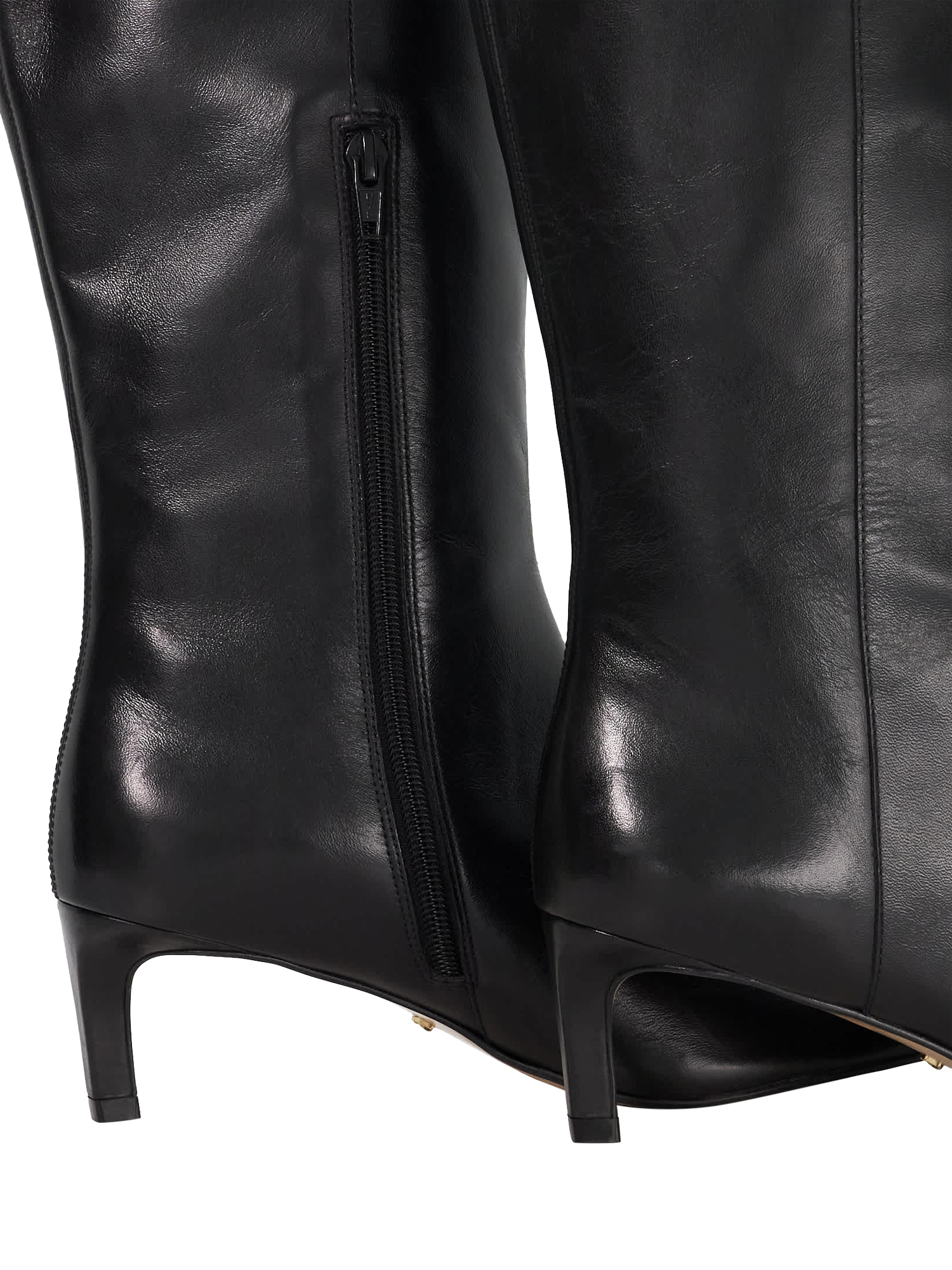 Product image 6 of 6, which shows Dune London Smoothly Leather Calf Boots, Black, EU36