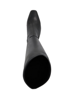 Dune London Stellan Square Toe Knee High Boots, Black - view 2, Black