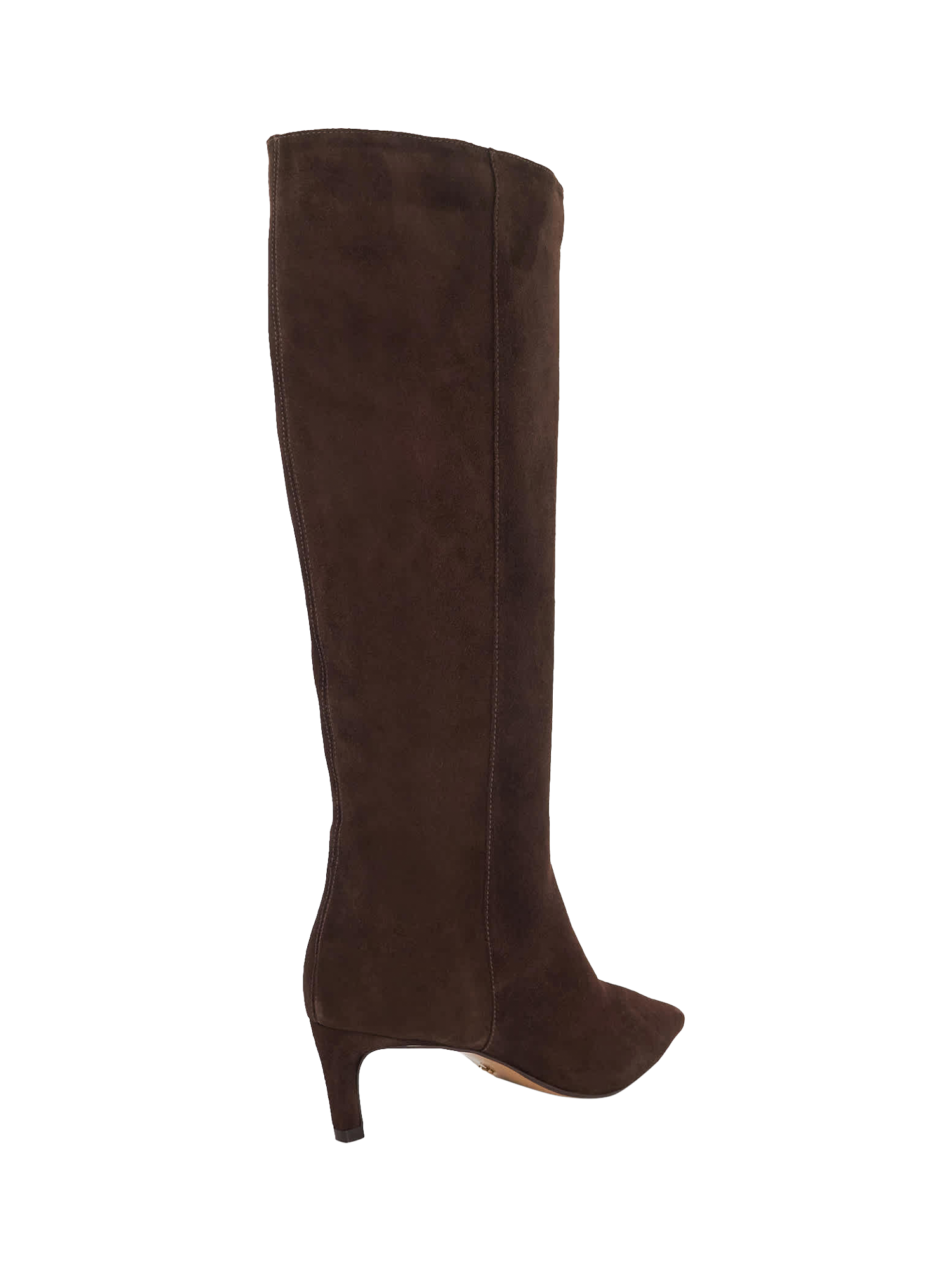 Product image 5 of 6, which shows Dune London Smoothly Suede Calf Boots, Brown, EU36