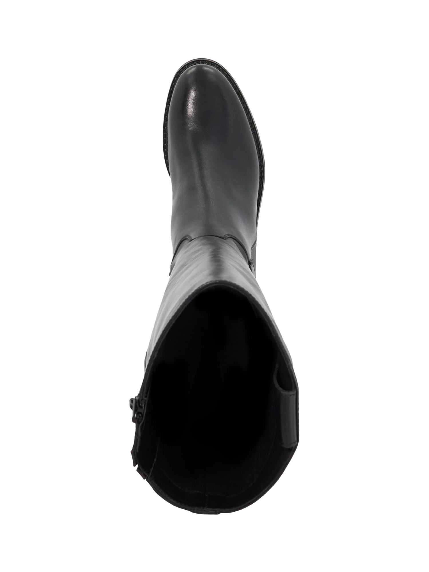 Product image 2 of 5, which shows Dune London Tabbey Leather Buckle Knee High Boots, Black, EU36