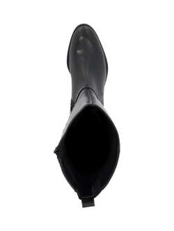 Dune London Talias Leather Knee Boots - view 2, Black