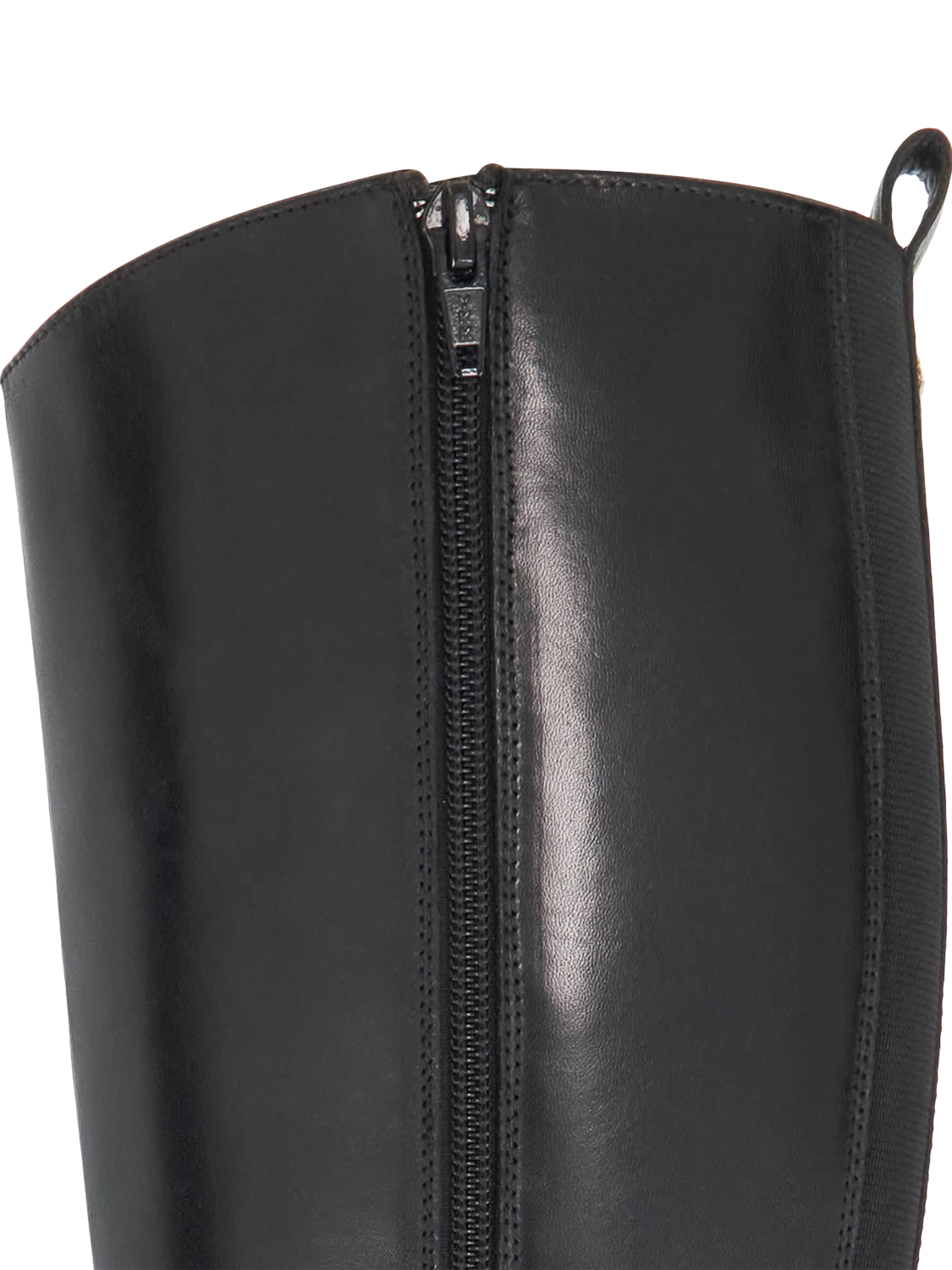 Product image 5 of 5, which shows Dune London Talias Leather Knee Boots, Black, EU36