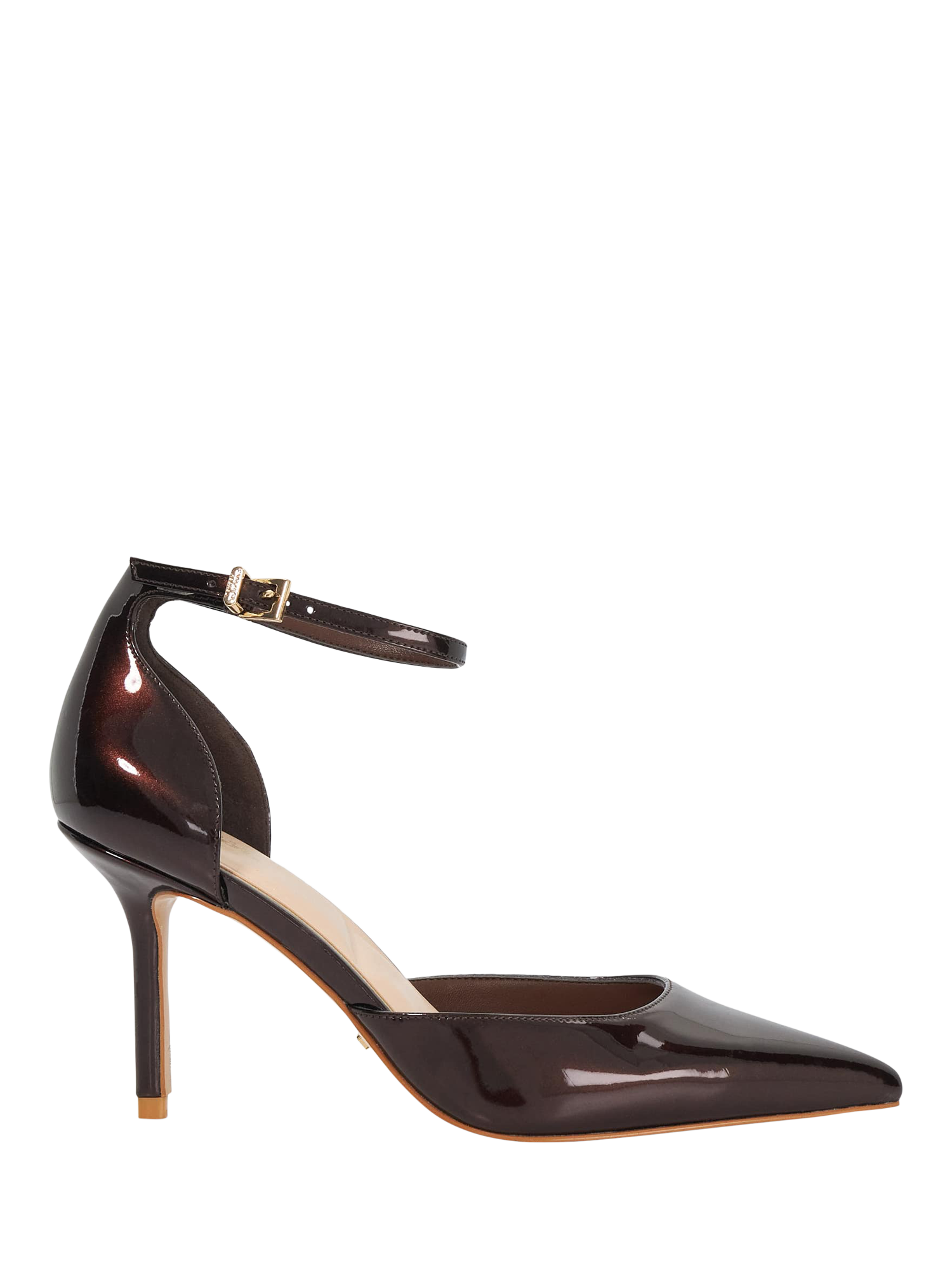 Dune London Calmness Pointed Toe Ankle Strap Open Court
