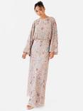 Maya Deluxe Embellished Blouson Maxi Dress, Multi