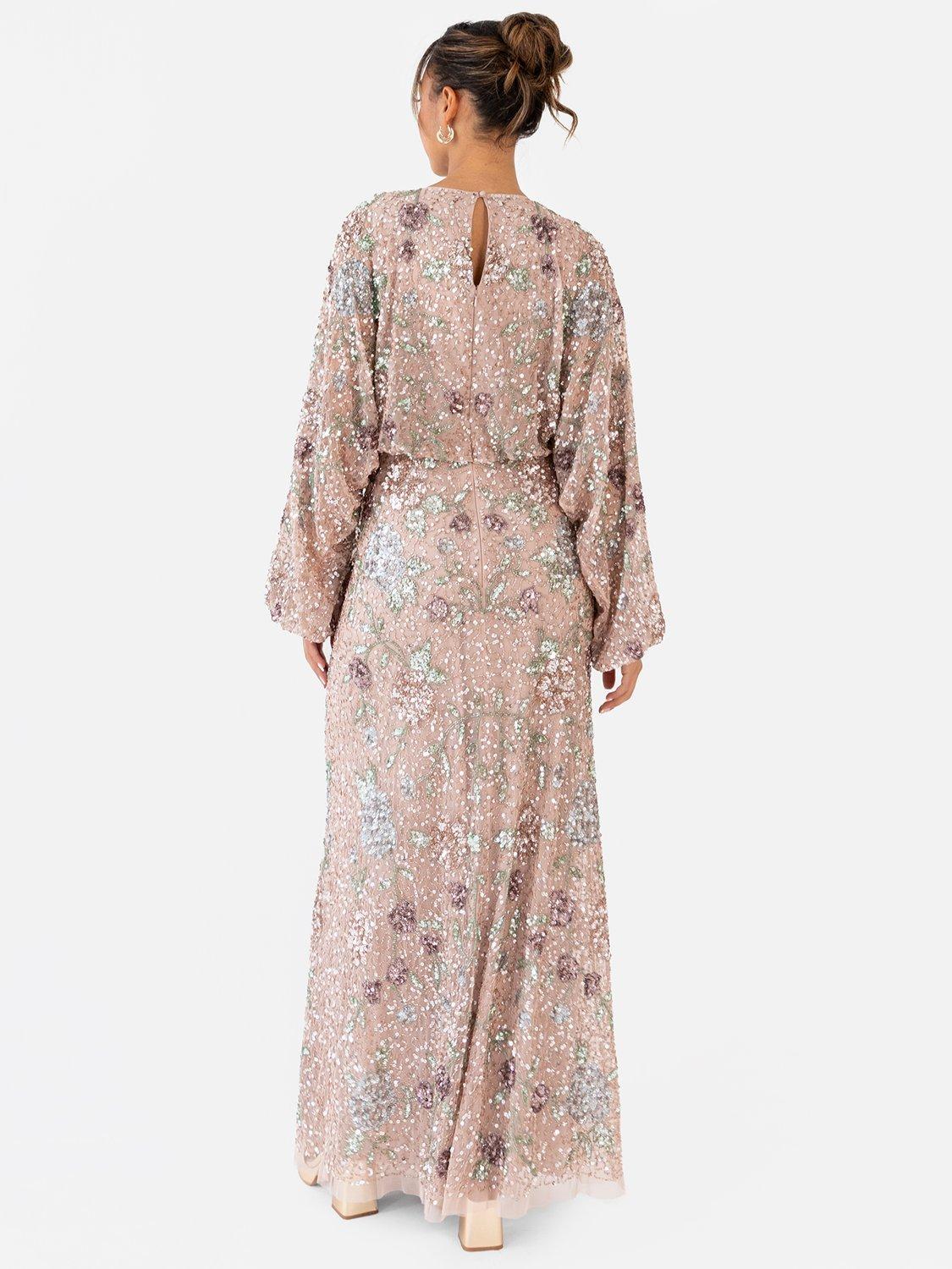 Product image 5 of 7, which shows Maya Deluxe Embellished Blouson Maxi Dress, Multi, 6
