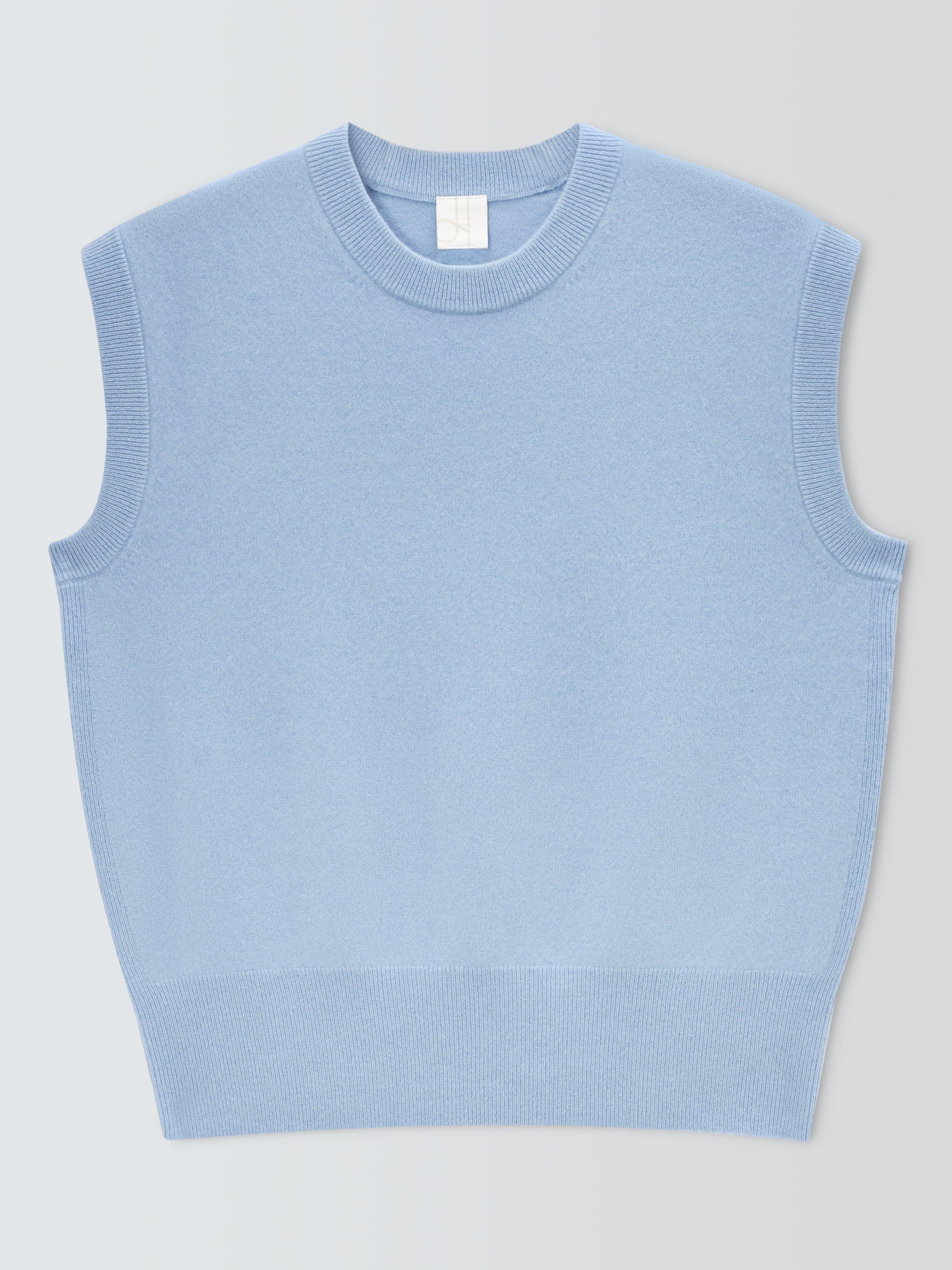 John Lewis Cashmere Crew Neck Cap Sleeve Tank Top