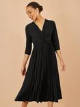 Yumi Knit Waist Pleated Midi Dress