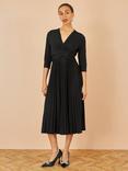 Yumi Knit Waist Pleated Midi Dress