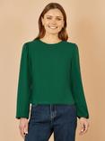 Yumi Stretch  Long Sleeve Cotton Jersey Top