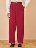 Yumi Wide Leg Mid Rise Tailored Trousers