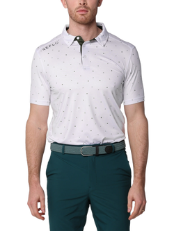 REFLO Tagus Golf Polo Shirt, White, White