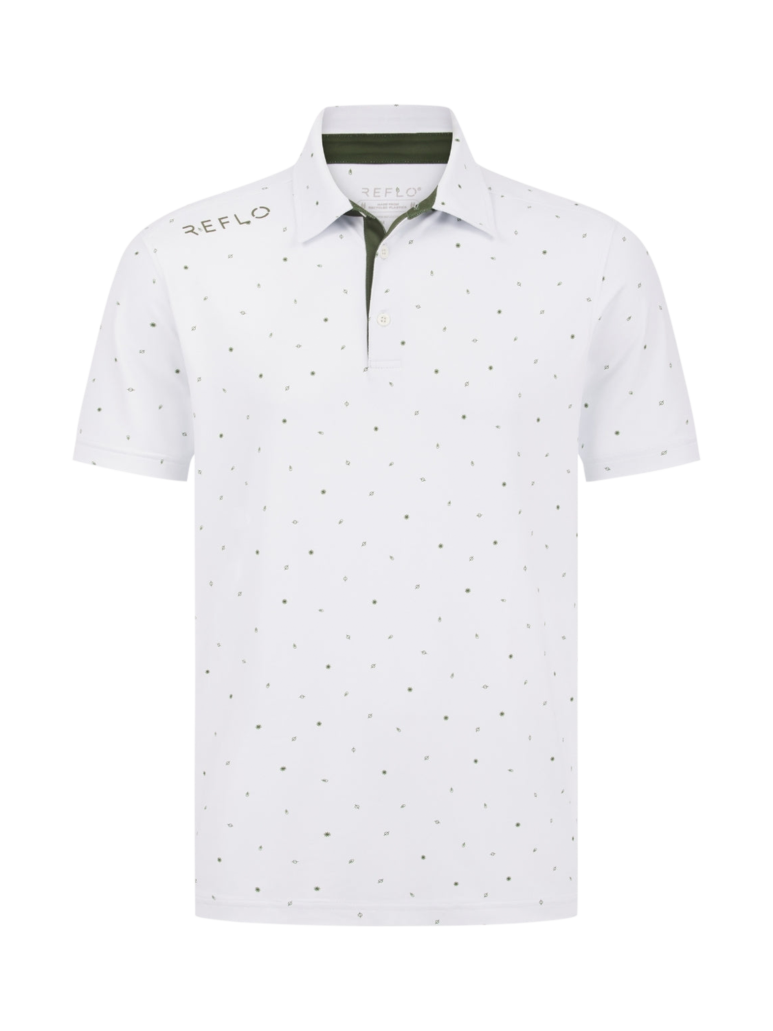 Product image 4 of 6, which shows REFLO Tagus Golf Polo Shirt, White, S
