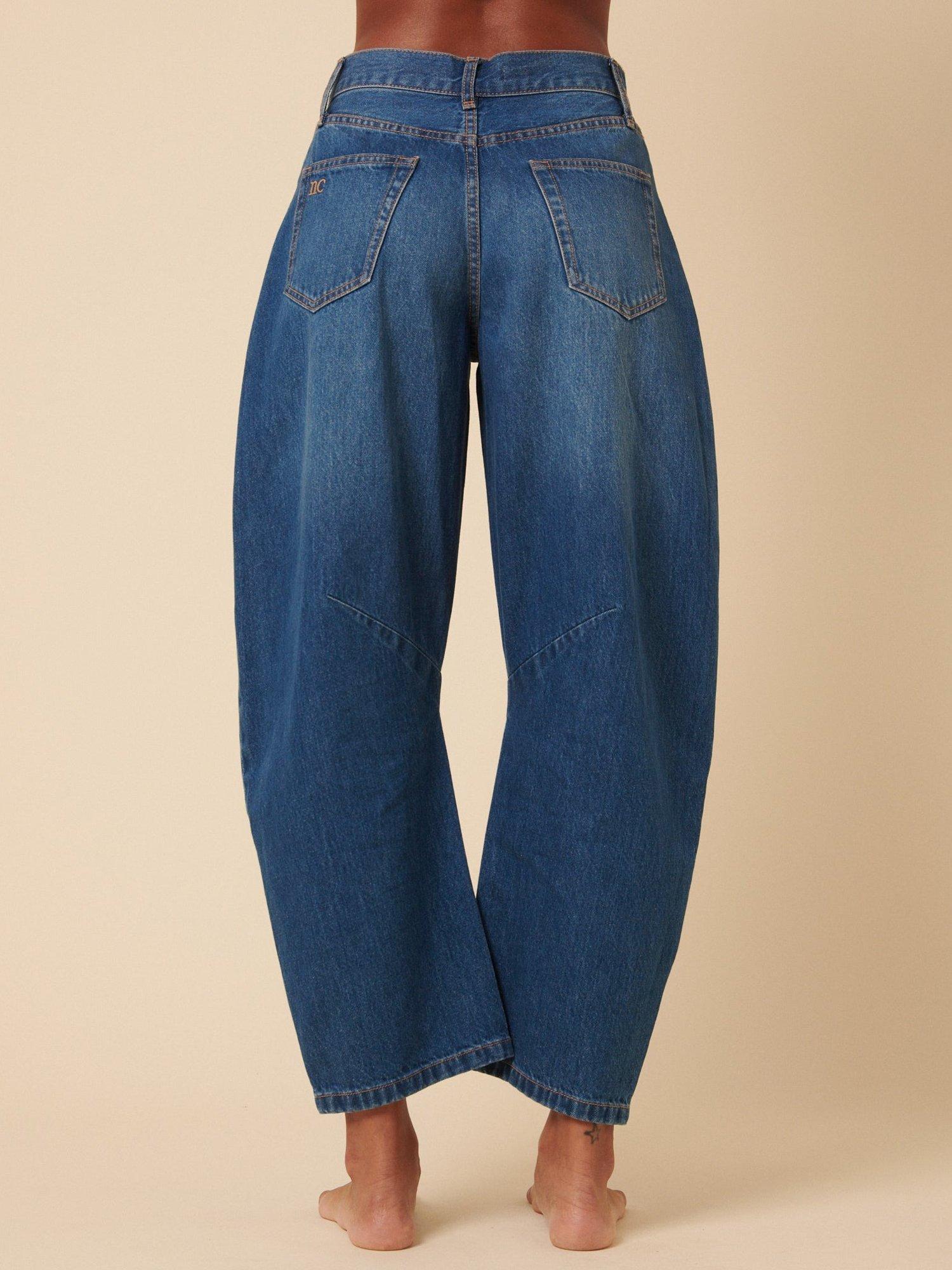 Product image 5 of 7, which shows Nobody's Child High Waist Horseshoe Jeans, Blue, 6
