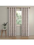 John Lewis Lidia Pair Lined Eyelet Curtains, Gold