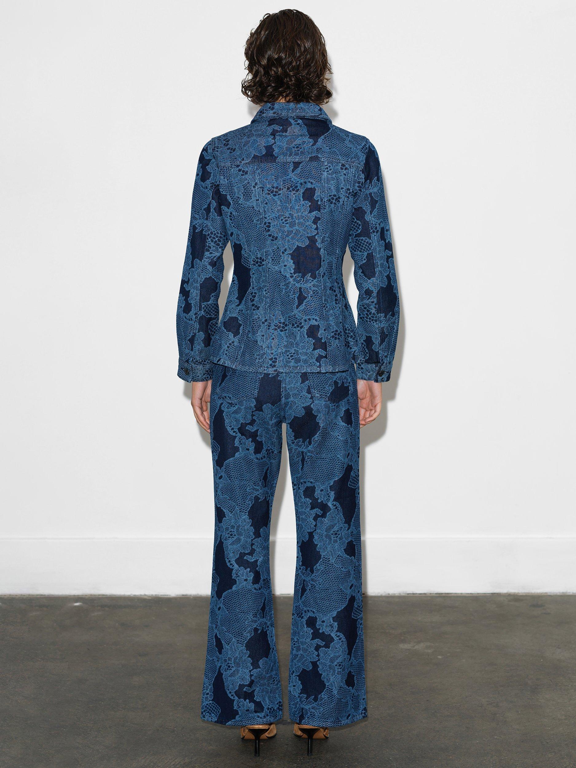 Product image 3 of 3, which shows French Connection Jennie Denim Jacket, Dark Indigo, 6