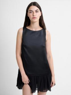 French Connection Marina Sleeveless Mini Swing Dress, Black