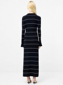 French Connection Ottie Stripe Knit Maxi Dress, Navy/White - view 2, Navy/White