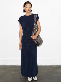 French Connection Samira Jersey Dress, Navy, Navy