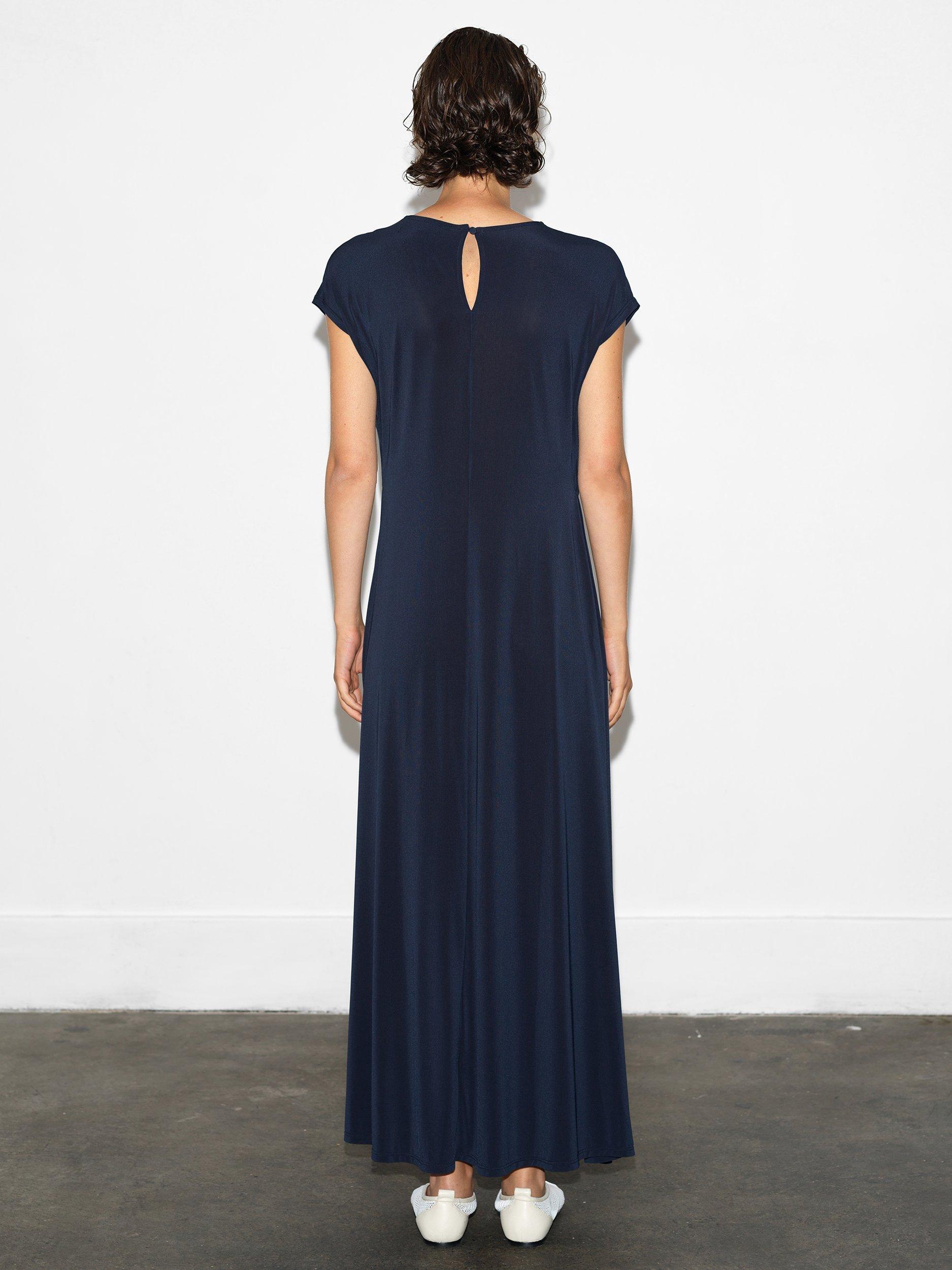 Product image 4 of 5, which shows French Connection Samira Jersey Dress, Navy, XS