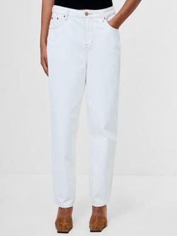 French Connection Loren High Rise Barrel Denim Jeans, Arctic White