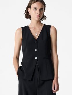 French Connection Vinnie Waistcoat Jumpsuit, Black - view 2, Black