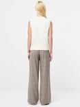French Connection Glinda Cable Knit Tank Top, Porcelain Cream