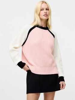 French Connection Varli Colour Block Jumper, Multi, Multi