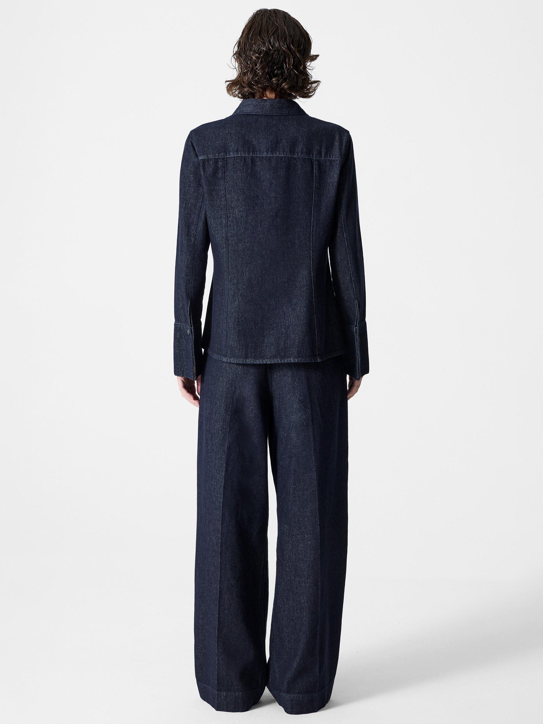 Product image 4 of 5, which shows French Connection Fletcher Denim Shirt, Indigo, 6